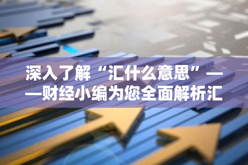 深入了解“汇什么意思”——财经小编为您全面解析汇率、外汇等相关知识
