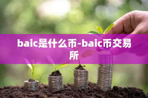 baic是什么币-baic币交易所